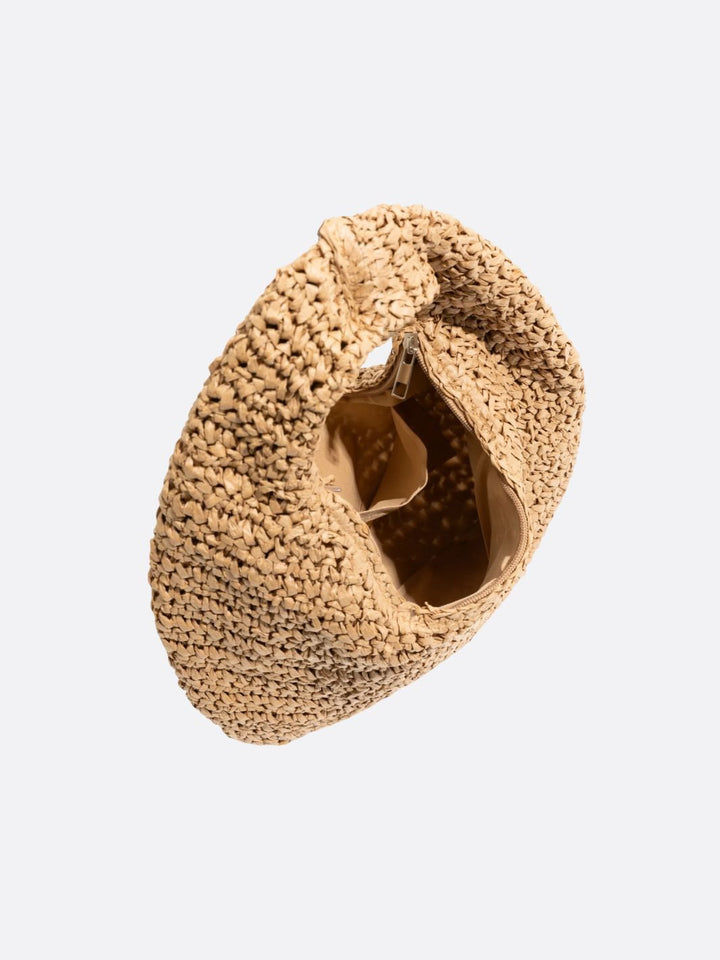 Sac hobo tressé en paille