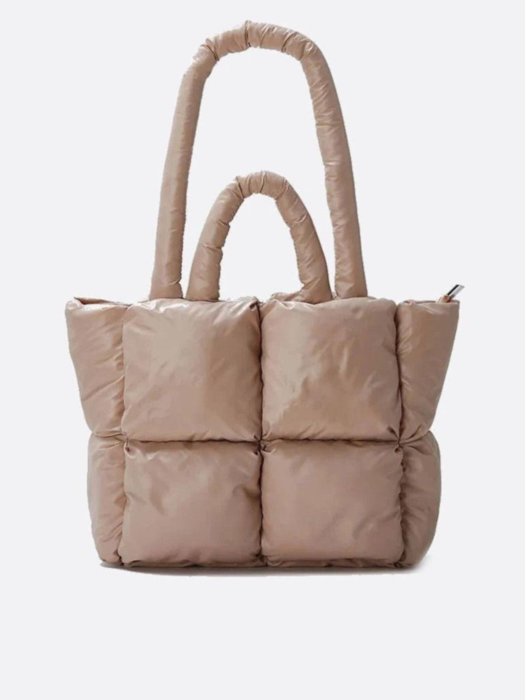 Cabas matelassé beige