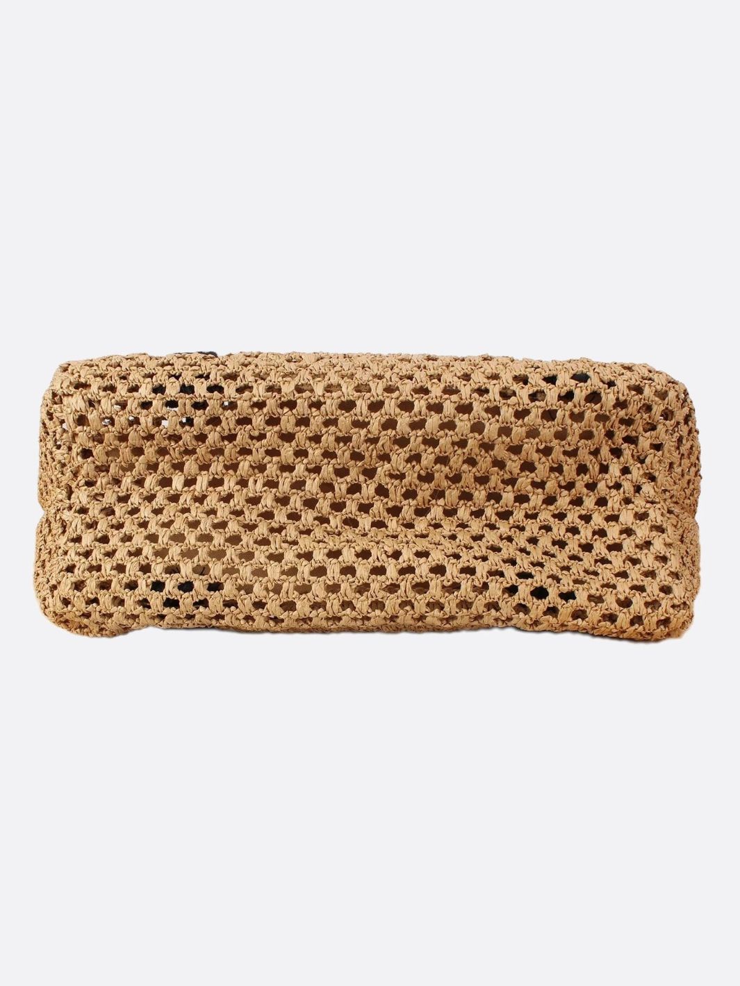 Sac d'épaule en paille type cabas