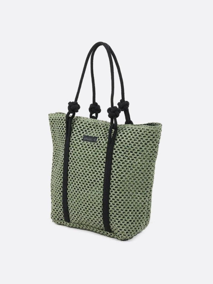 sac paille kaki