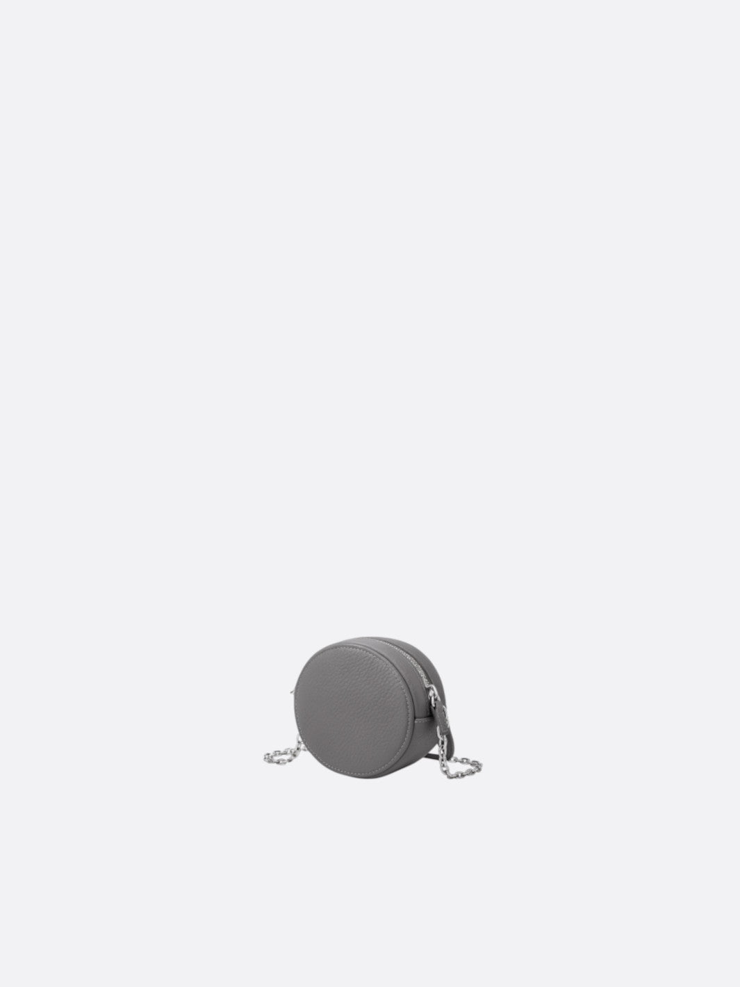mini sac cuir chaine gris