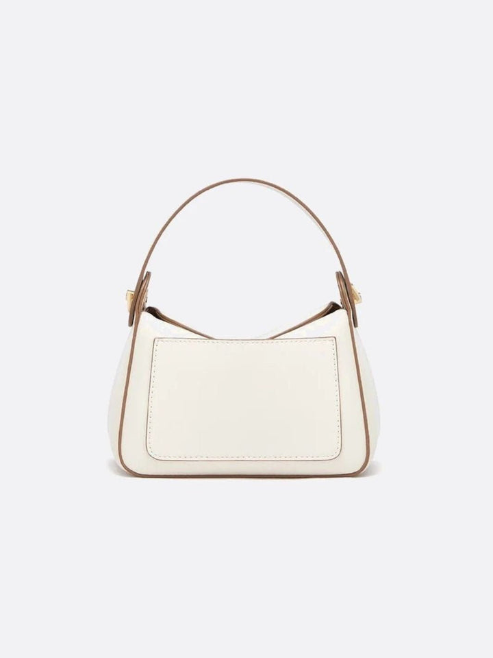 Petit sac à main en cuir blanc