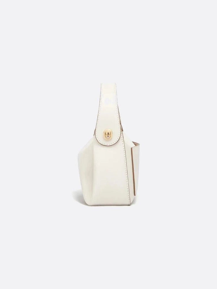 Petit sac à main en cuir blanc