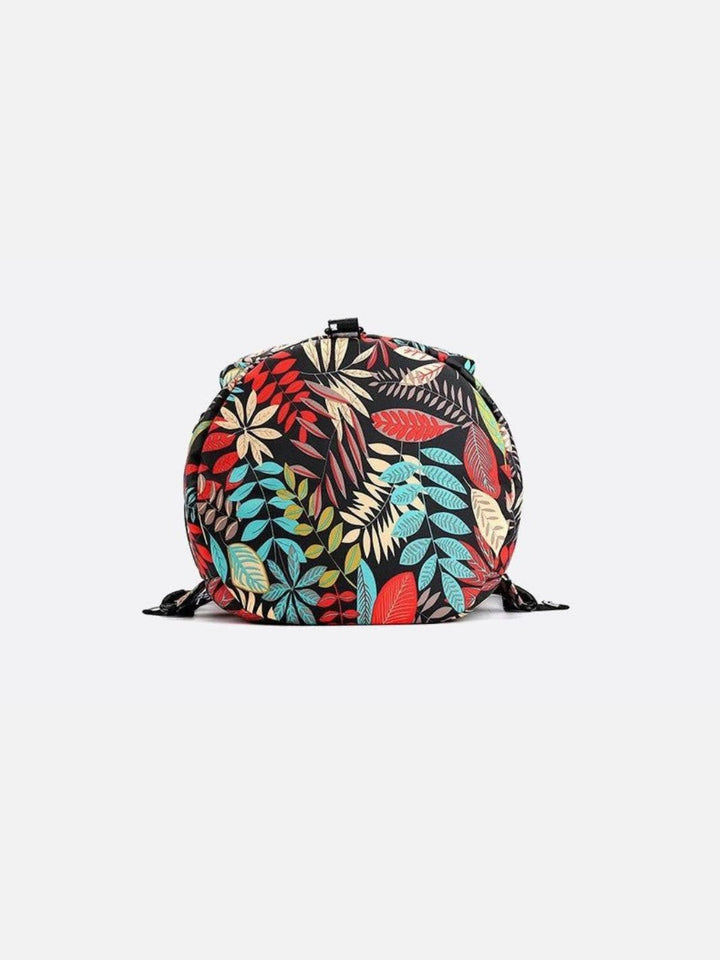 Sac à dos motif feuille
