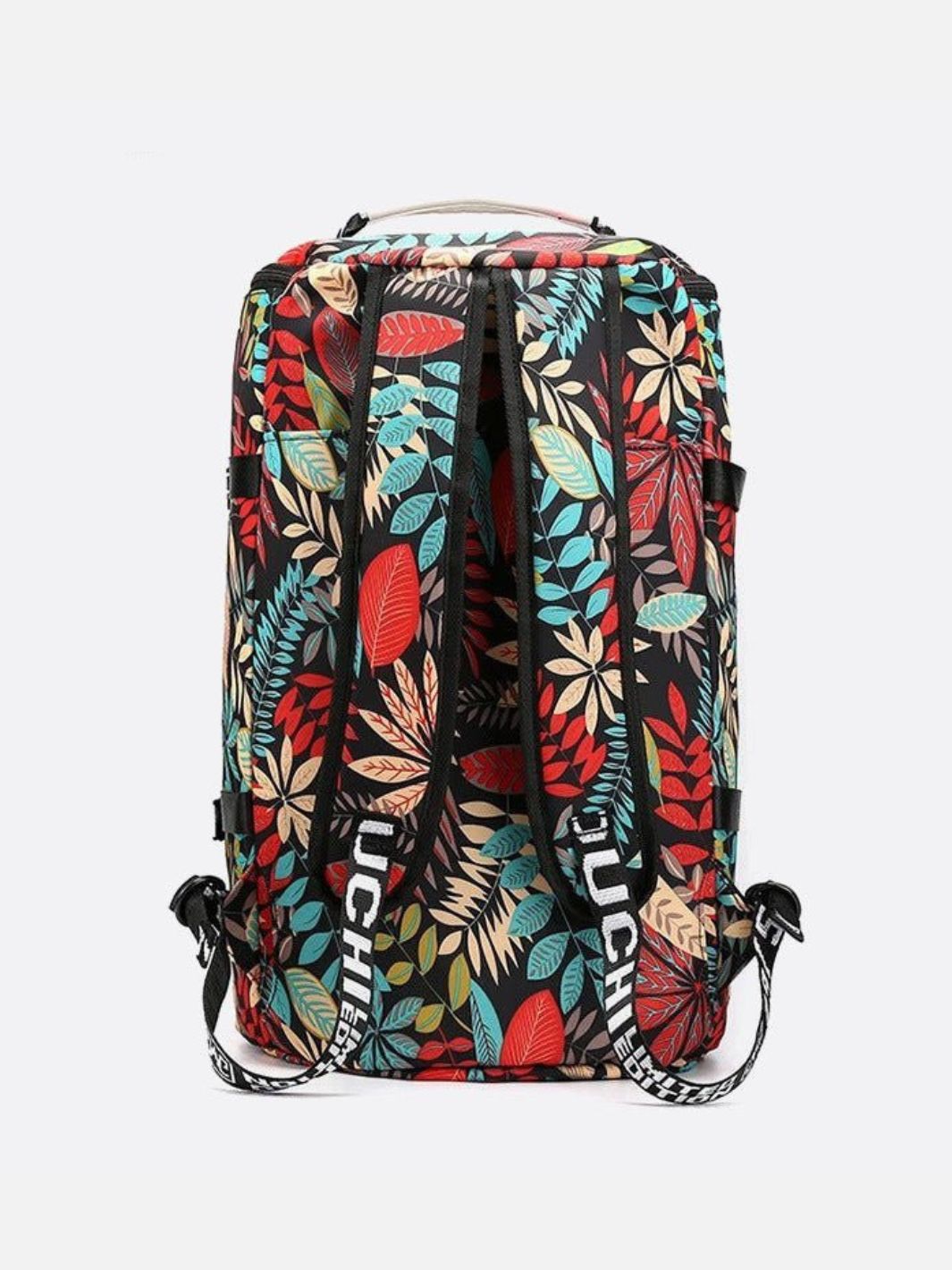 Sac à dos motif feuille