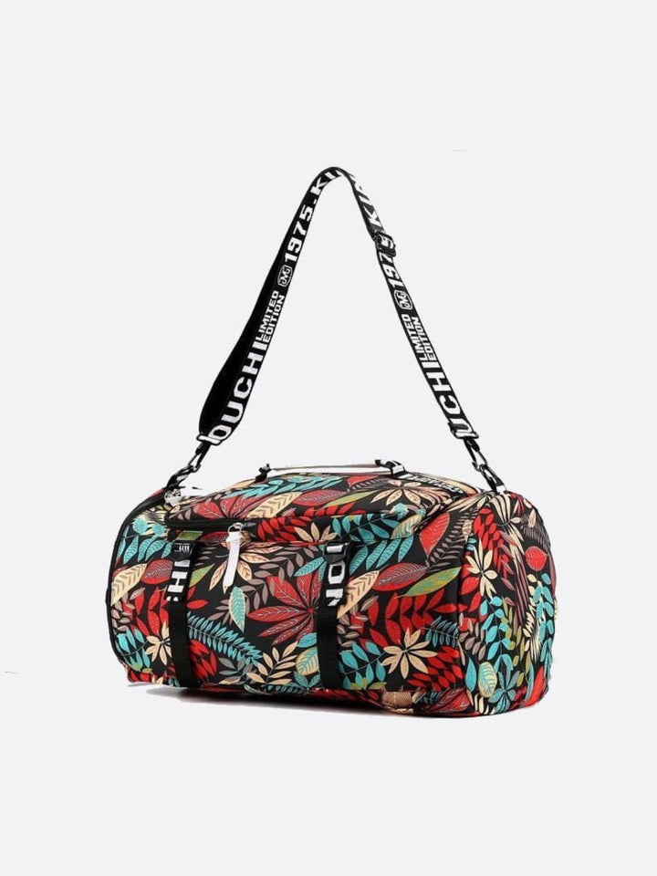 Sac à dos motif feuille