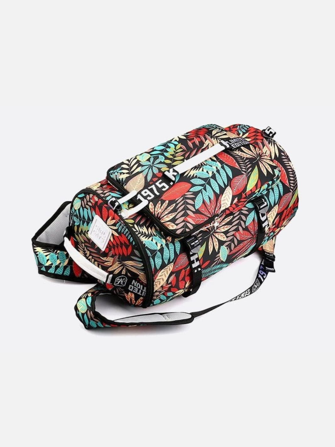 Sac à dos motif feuille