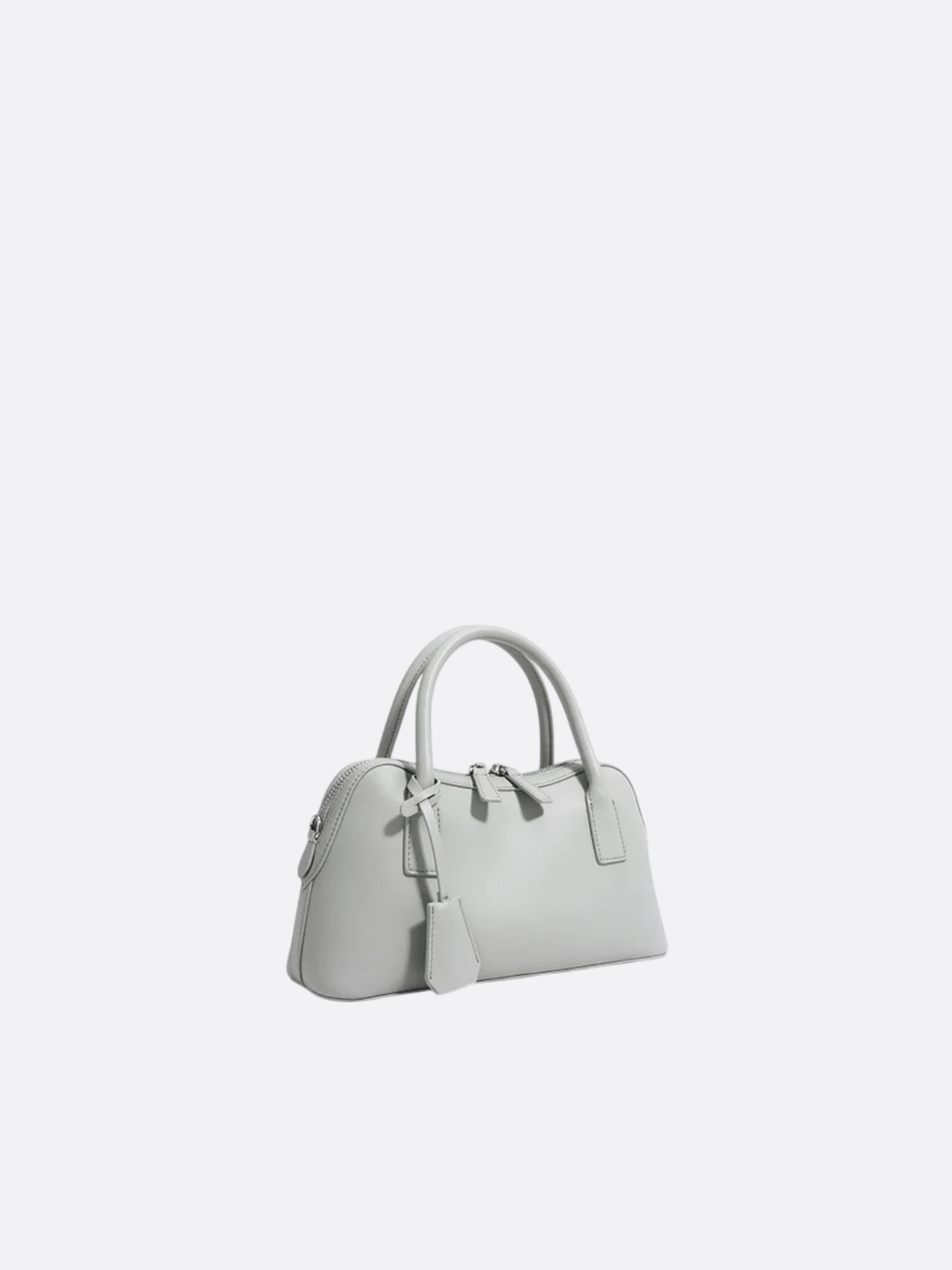 sac à main boston gris clair