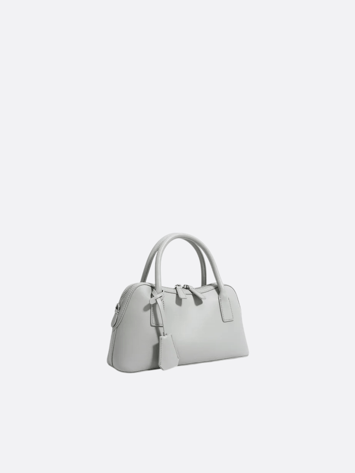 sac à main boston gris clair