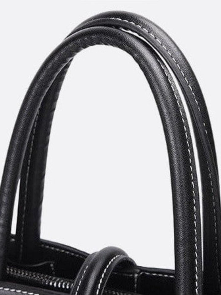 Sac à main cabas cuir noir