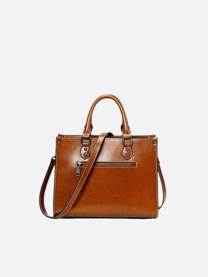 Sac à main cabas cuir vintage<br>Galvani