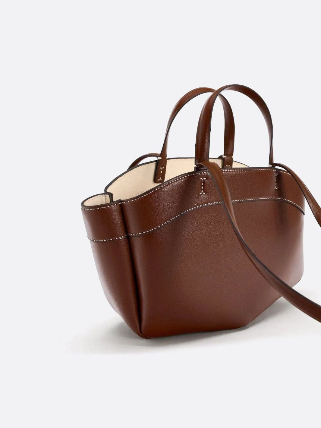 Sac à main cabas en cuir