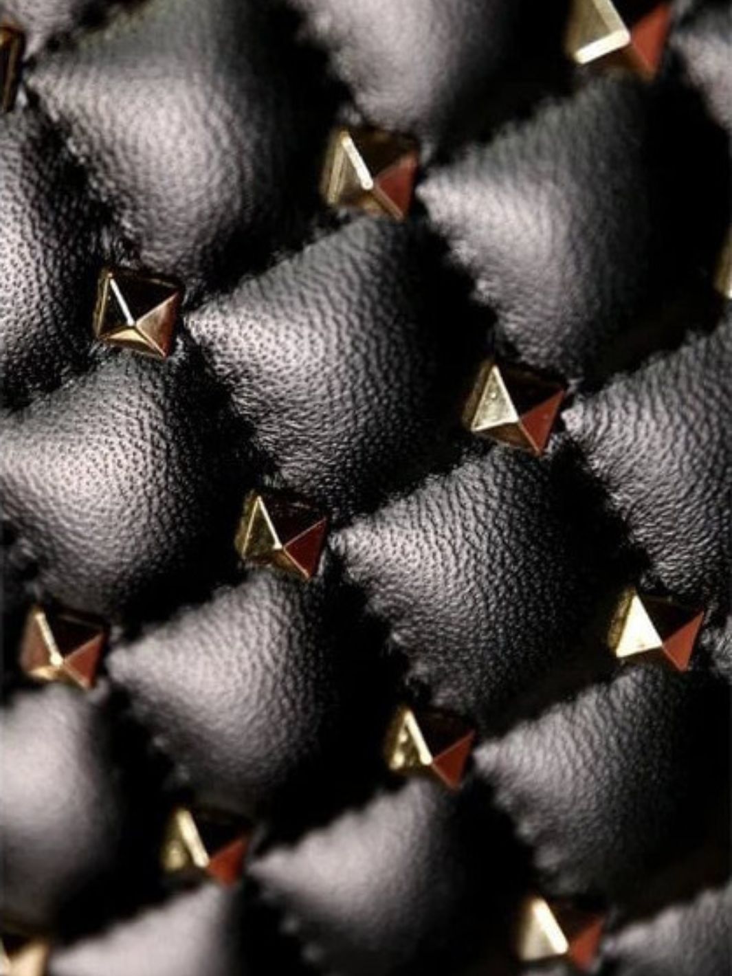 Sac à main clouté noir