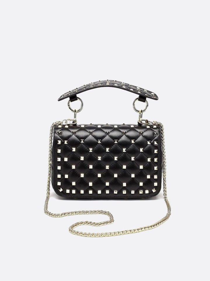 Sac à main clouté noir
