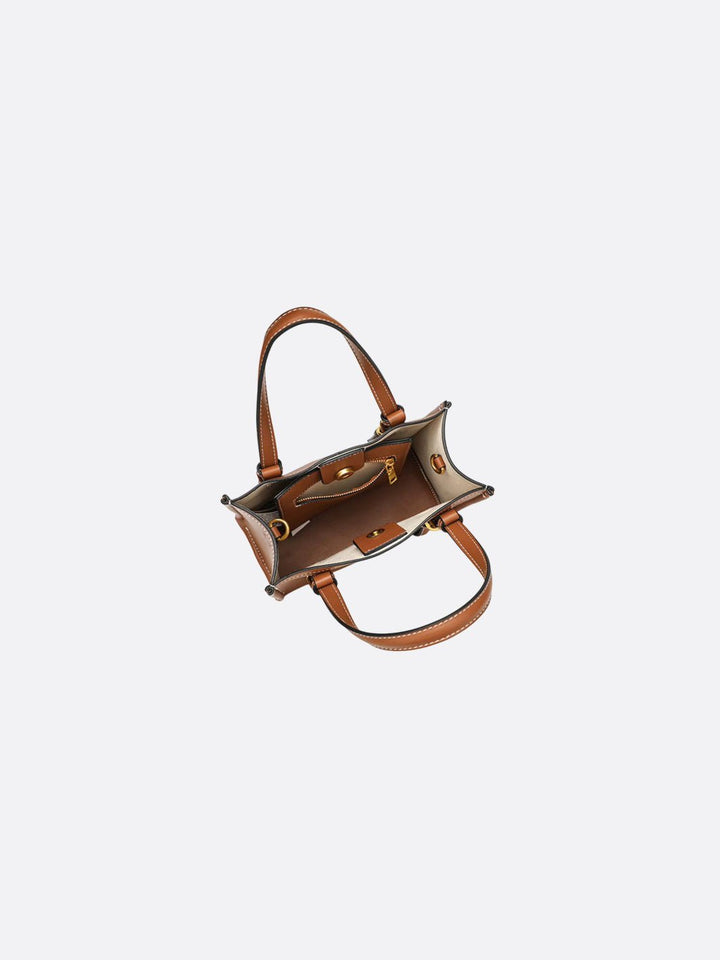 Sac à main cuir carré<br>Brava