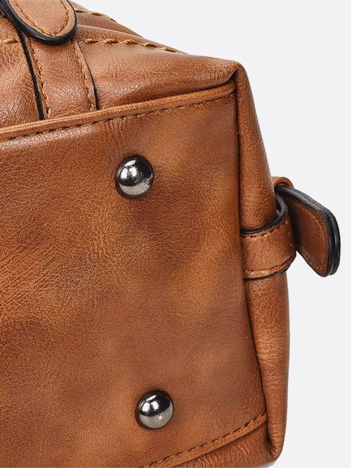Sac à main cuir rétro