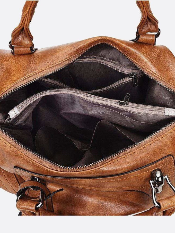 Sac à main cuir rétro