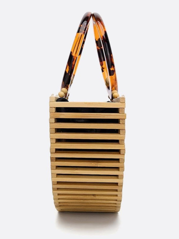 Sac à main demi-lune en bambou