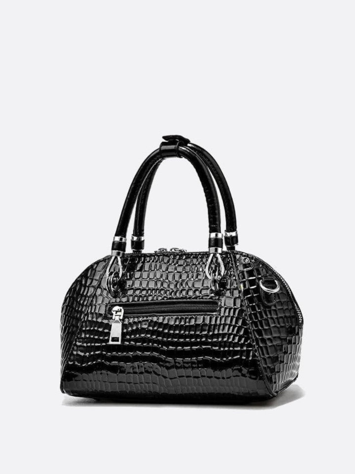 Sac à main effet croco