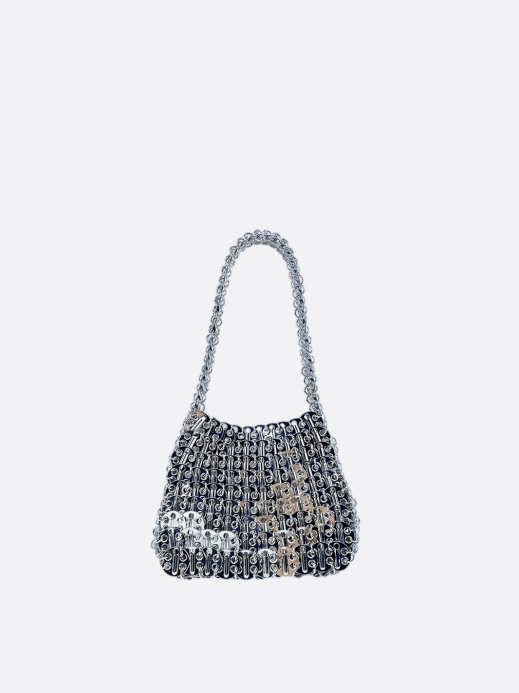 sac à main métal argenté