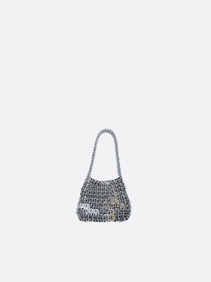sac à main métal argenté