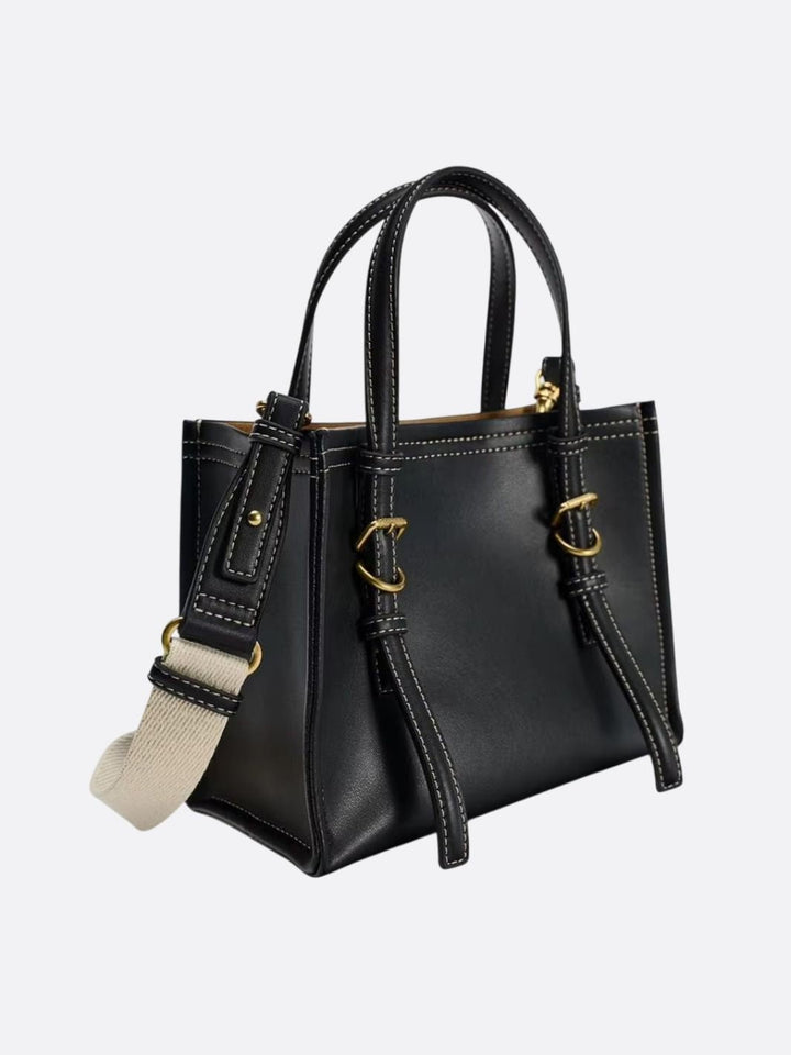 sac à main cuir carré noir femme