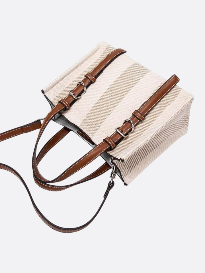 Sac à main toile et cuir