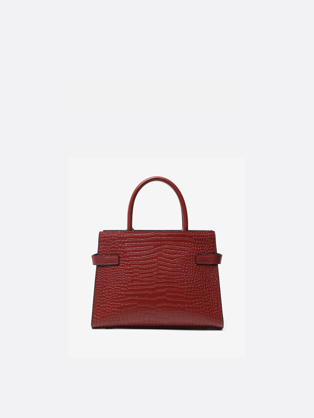 Sac à main trapèze crocodile<br>Murano