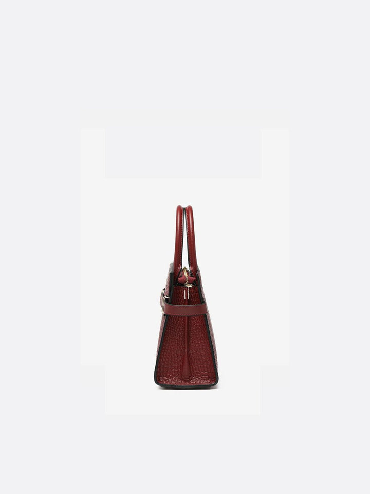 Sac à main trapèze crocodile<br>Murano