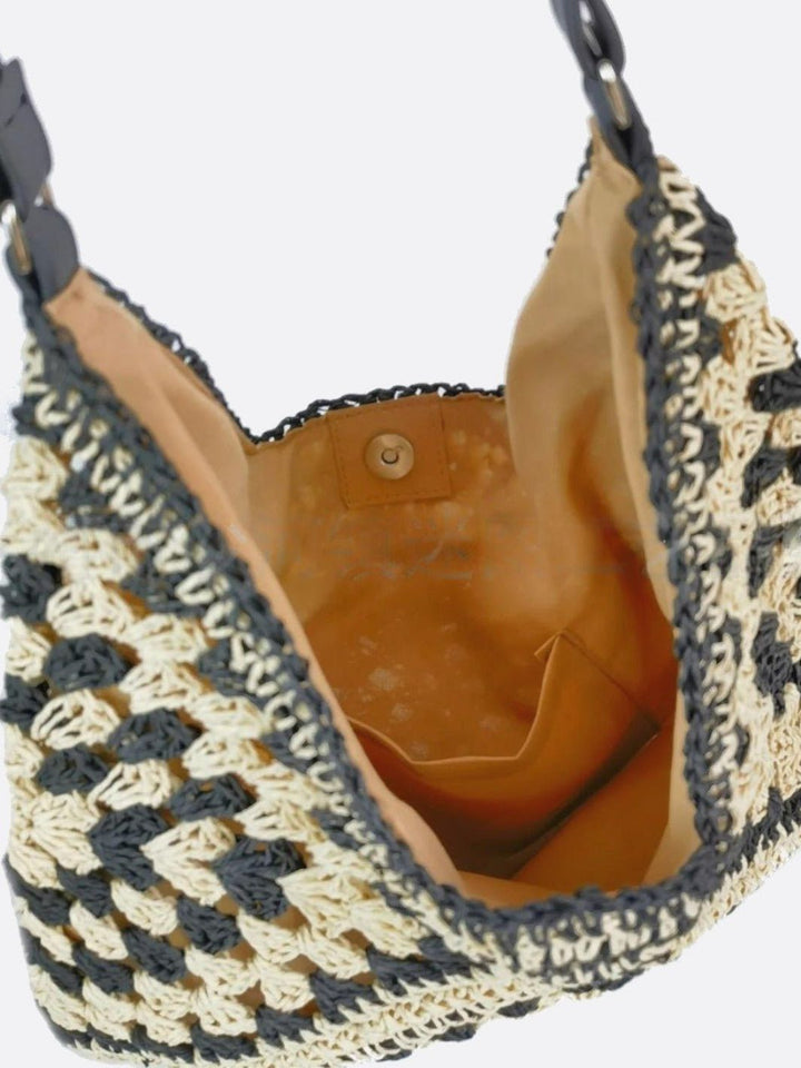 Sac au crochet en paille