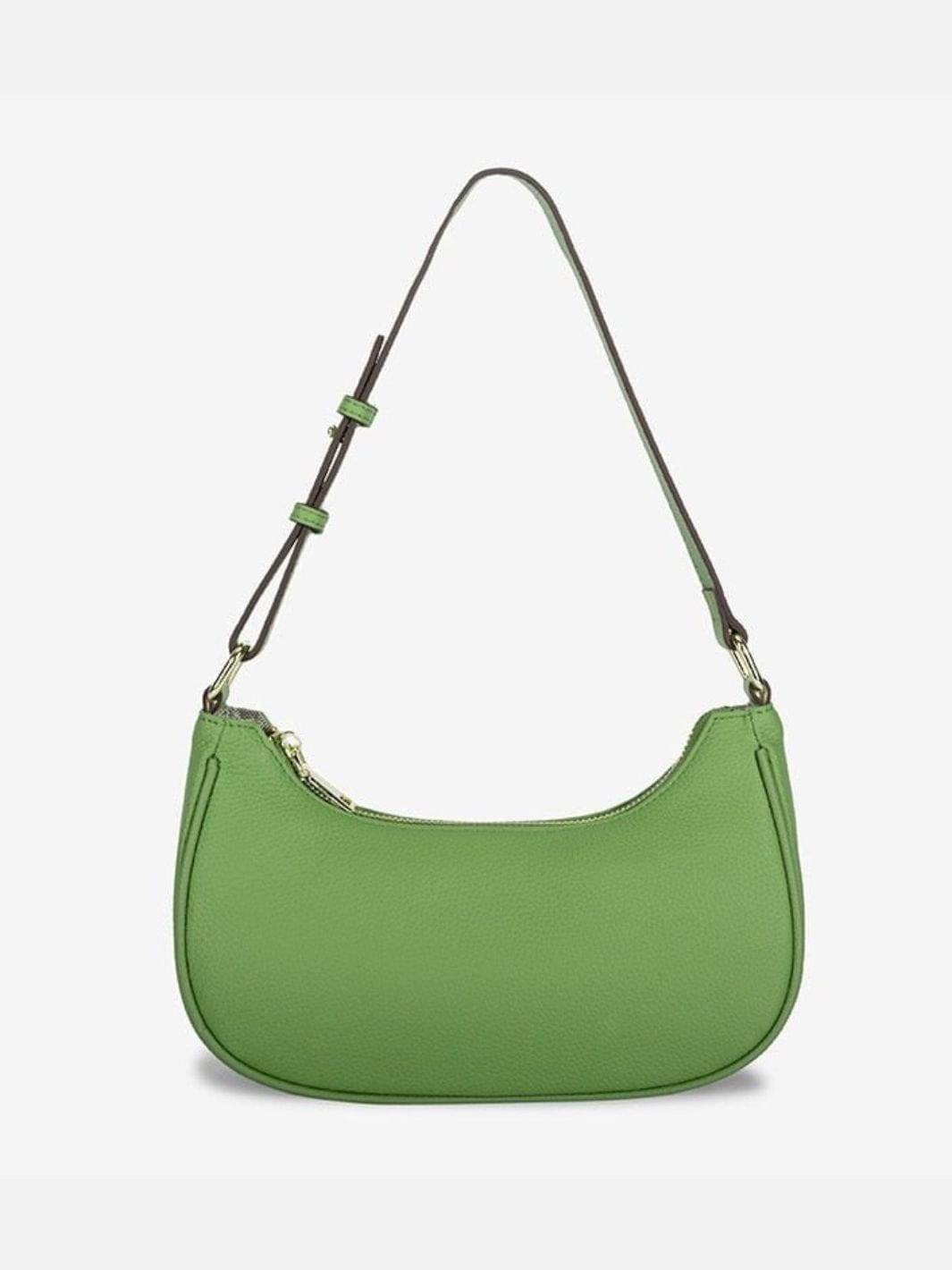 Sac baguette cuir vert