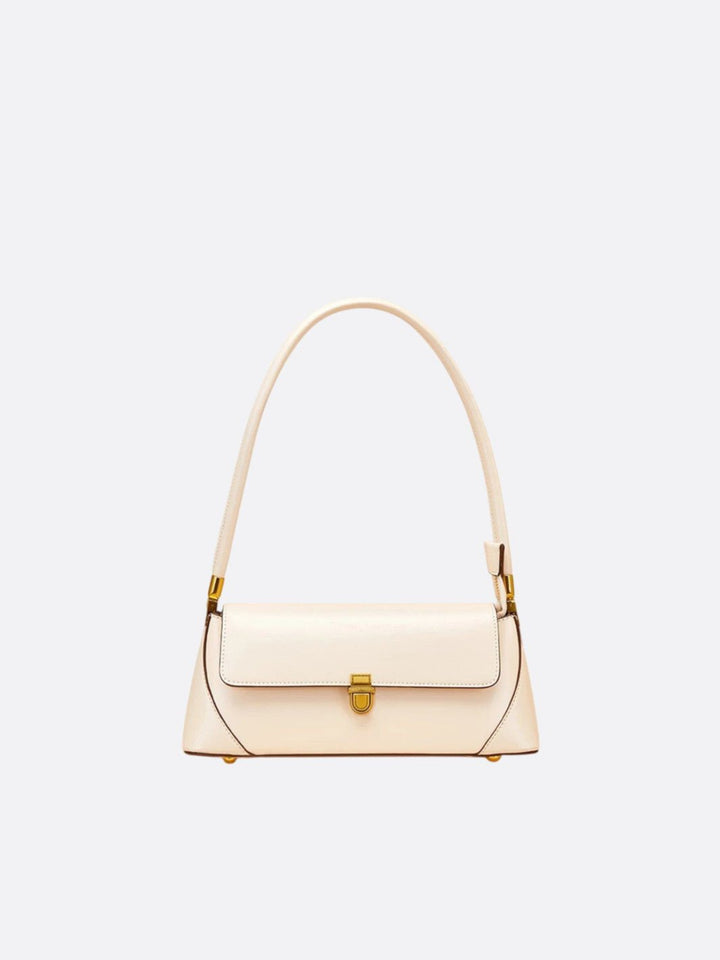 sac baguette cuir blanc