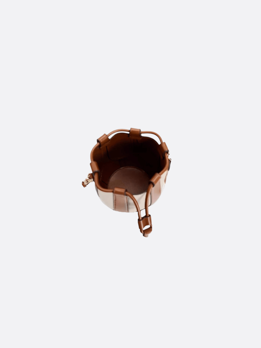 Sac bandoulière cuir et toile<br>Fiore