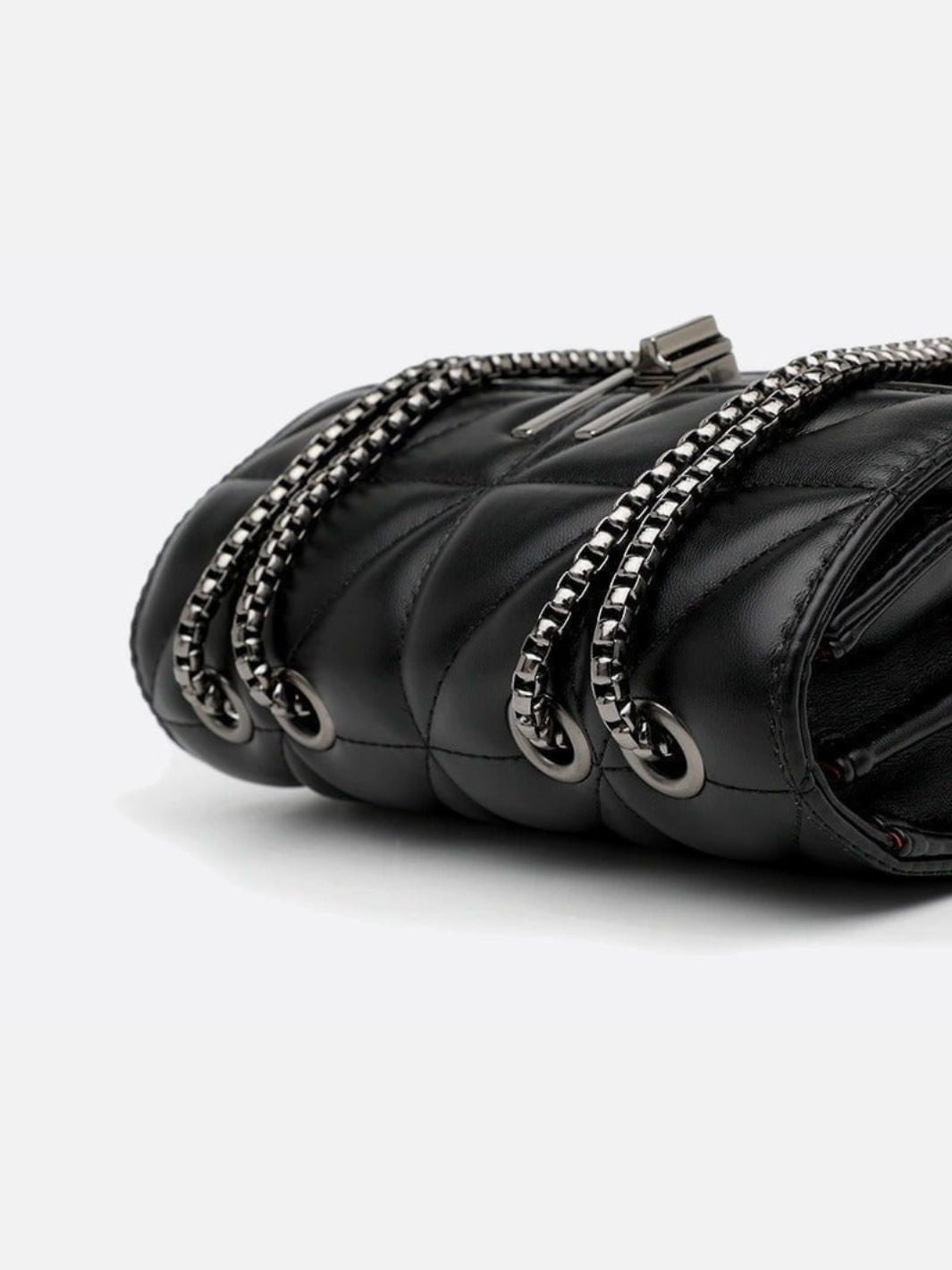 Sac bandoulière cuir matelassé<br>Riviera