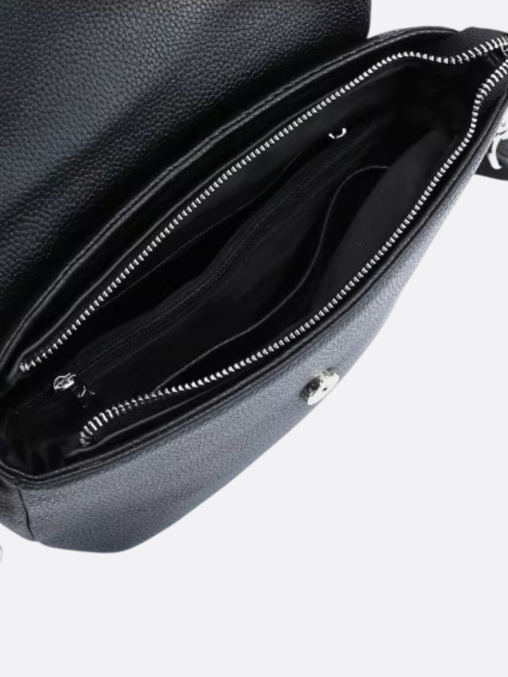 Sac bandoulière rectangulaire cuir