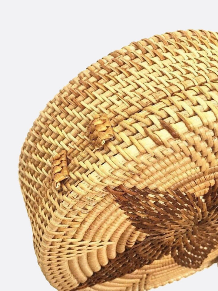 Sac bandoulière rotin