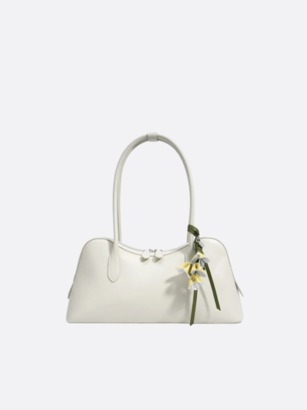 sac boston cuir blanc