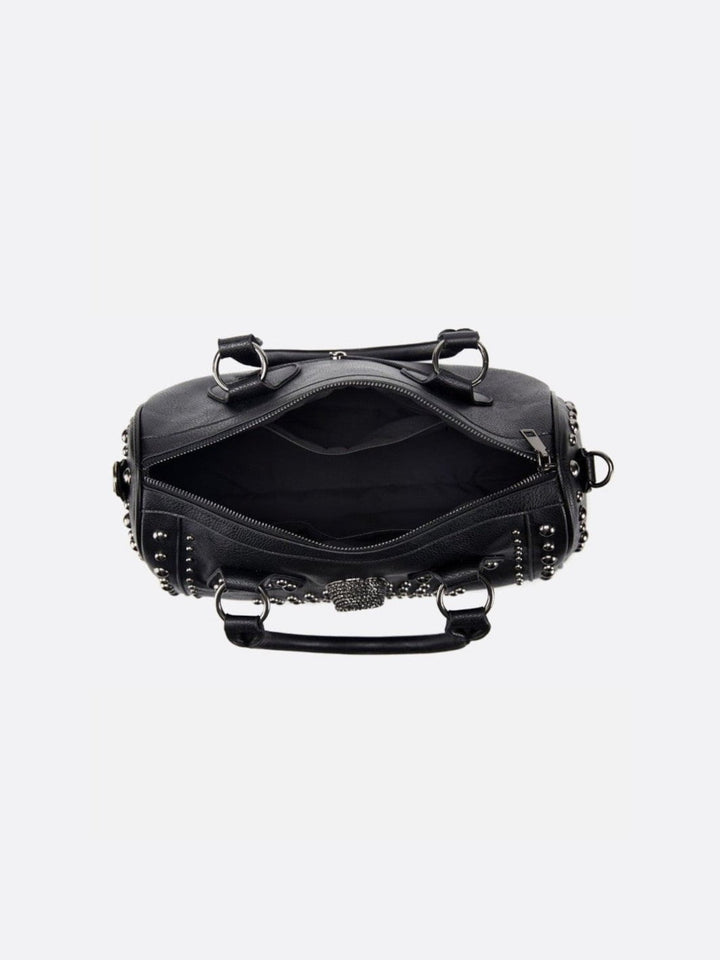 Sac bowling noir clouté<br>Valmor