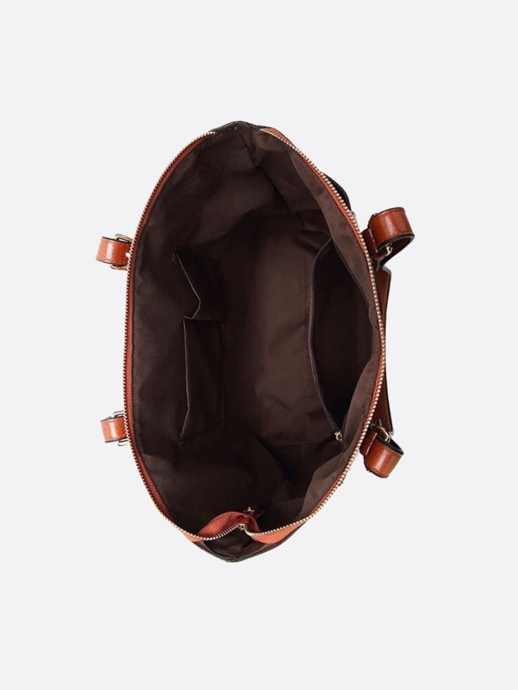 Sac cabas camel en cuir