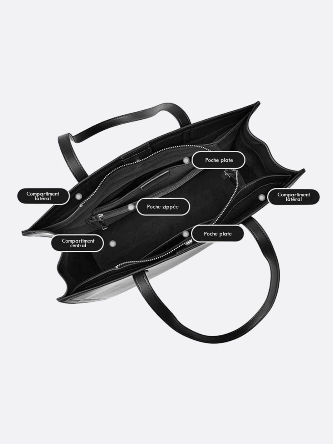 Sac cabas cuir à porté épaule