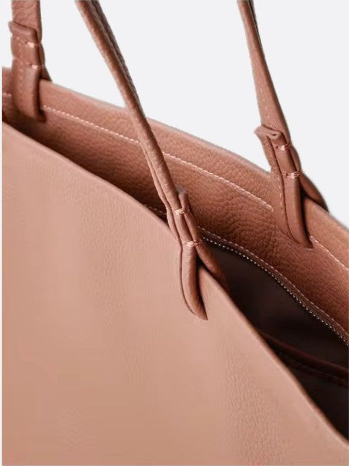 Sac cabas cuir avec fermeture éclair