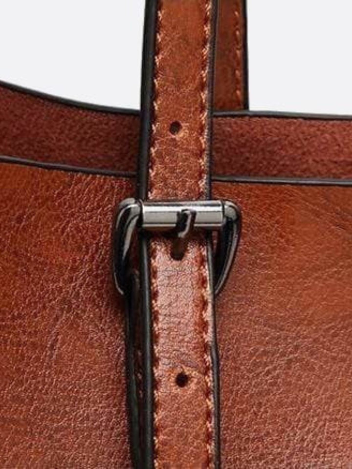Sac cabas cuir camel