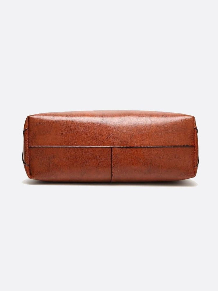 Sac cabas cuir camel