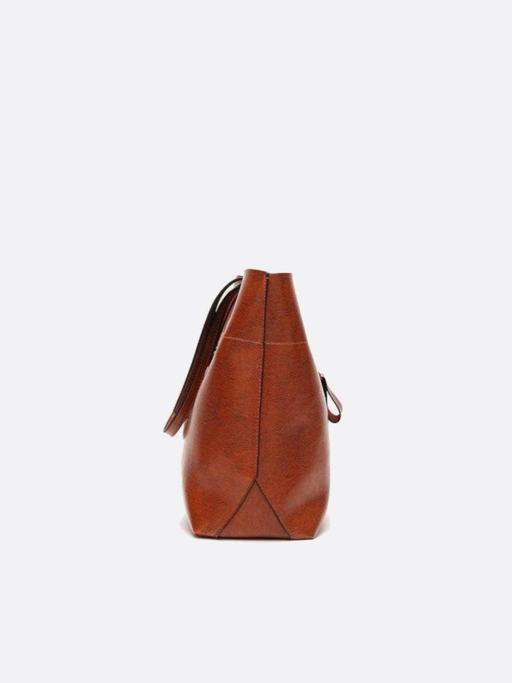 Sac cabas cuir camel<br>Novara