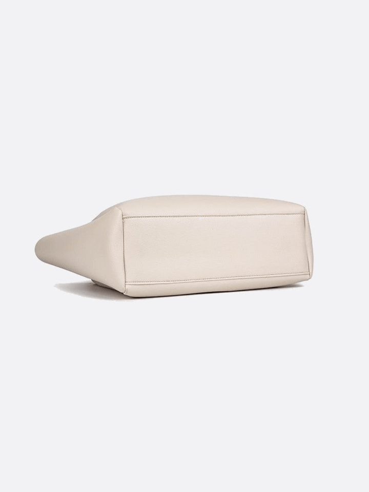 Sac cabas en cuir blanc