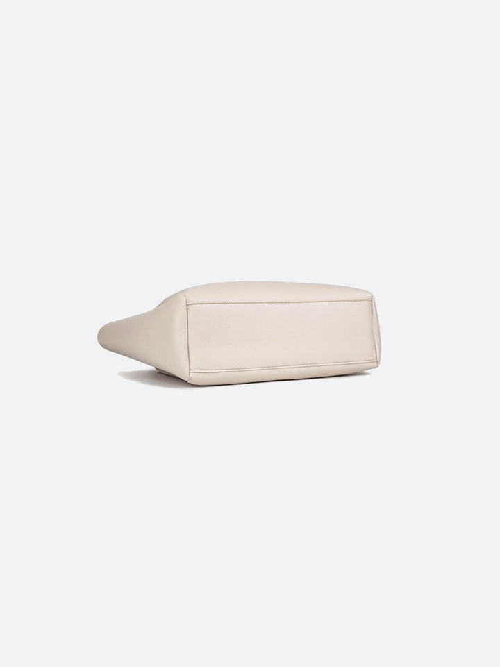 Sac cabas en cuir blanc<br>Aveline