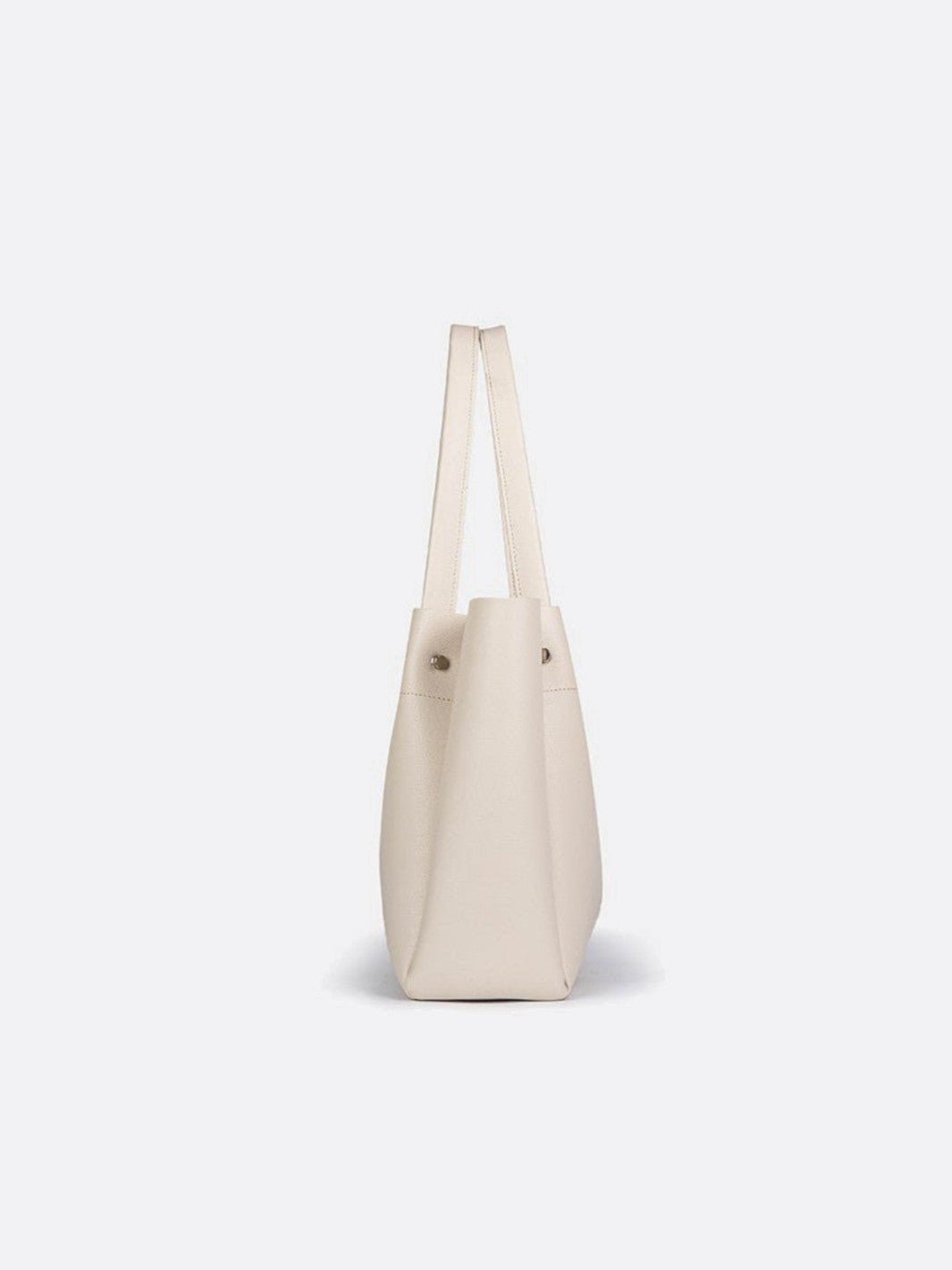 Sac cabas en cuir blanc<br>Aveline