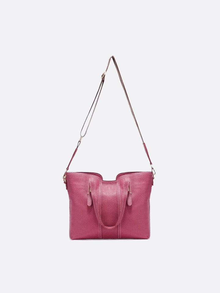 Sac cabas en cuir grainé