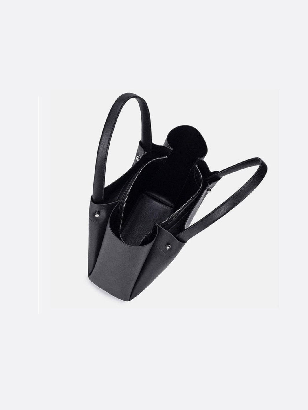 Sac cabas en cuir noir<br>Néris