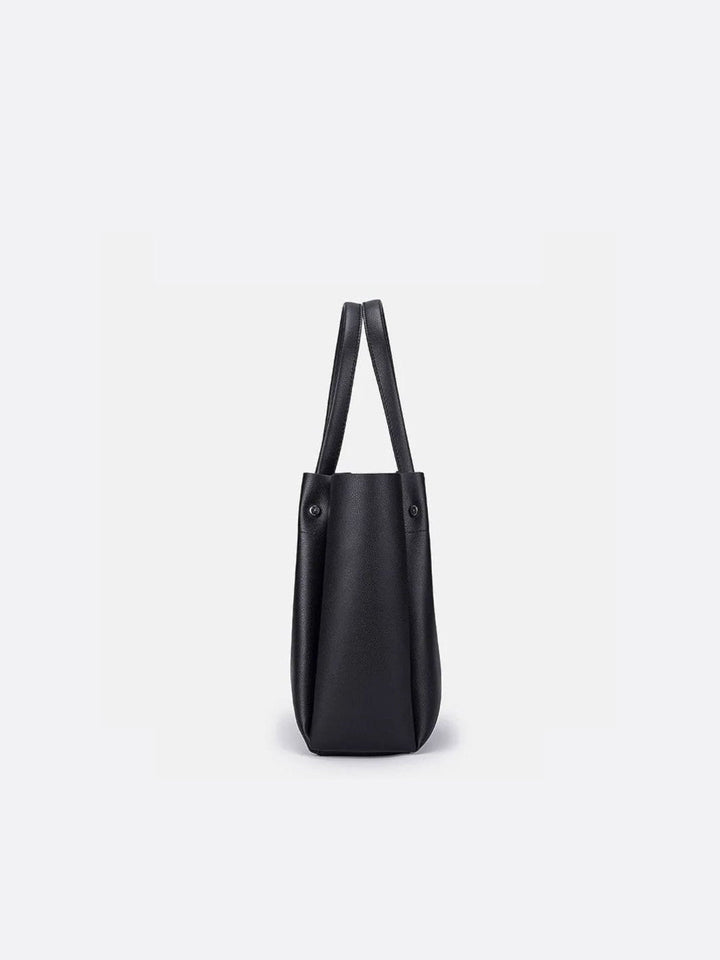 Sac cabas en cuir noir<br>Néris